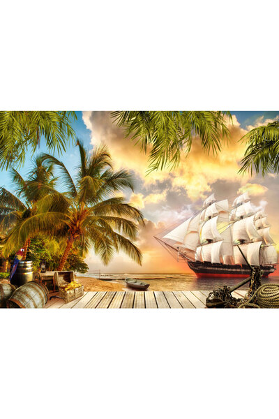 VIODESIGN Fototapet Copii, autoadeziv, Oaza Leopard , multicolor, 120x200 cm ...