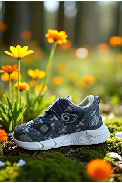 ALTUNTAŞ Kız Çocuk Erkek Çocuk Günlük Rahat Ev ve Dışarı Kreş Cırtlı Işıklı Spor Ayakkabı Sneaker