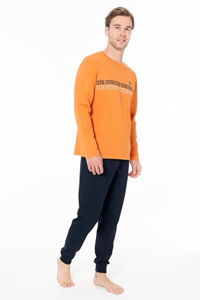 U.S. Polo Assn. Erkek Penye Dar Paçalı Ev Giyim Alt Üst Takım