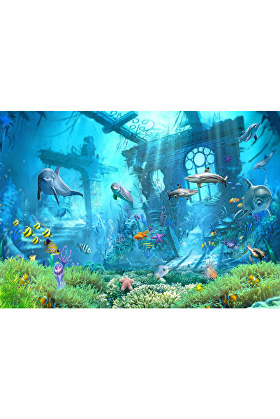 VIODESIGN Fototapet Copii, autoadeziv, Oras Pierdut , multicolor, 80x120 cm C...