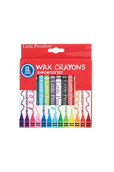 SHOPIENS Set of 12 Thin Wax Crayons, Shopiens, Different Colors, 11.5 cm
