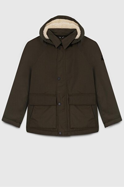 Benetton Boy's Coat 4-14 Years Khaki