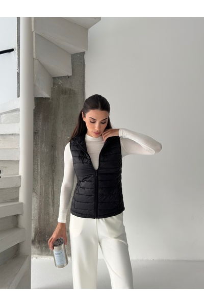 ABOUT US Капітоне наповнений сезонний регулярний жилет #4630