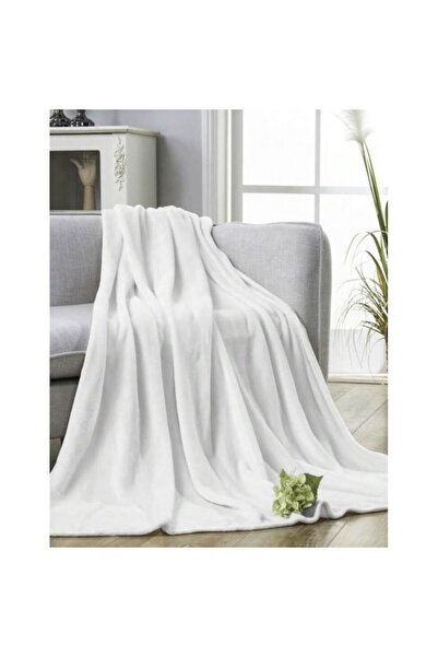 OEM Fluffy Microfiber Blanket Cocolino 160x130 cm for Adults and Children - Ivory White