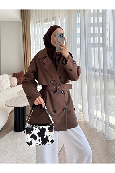 feiruz Premium Kumaş Astarlı Kemerli TrenchCoat