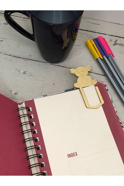 Stoneda Plexiglass Cute Animal Patterned Large Paper Clips (5 Pieces) – Notebook & Bookmark