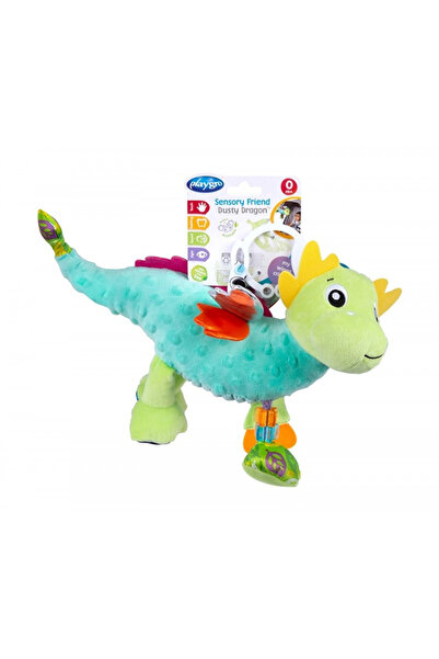 Playgro Jucarie pentru bebelusi-Model Dragon cu inel de fixare pentru carucior
