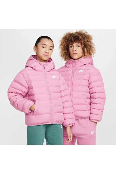 Nike Sportswear Light Synthetic Fill Kız Çocuk Pembe Kışlık Mont