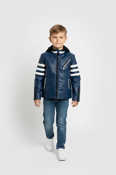 Go Veform piele artificială cu glugă detașabilă din bumbac pieptănat