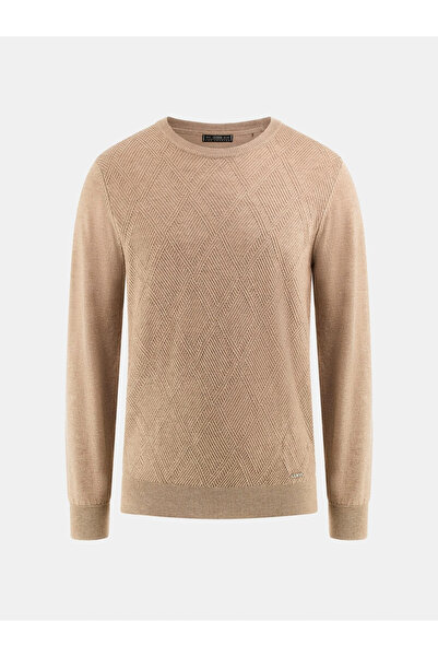 Guess Jamaar Erkek Bej Yün Karışımlı Triko M5BR08Z0432-H184