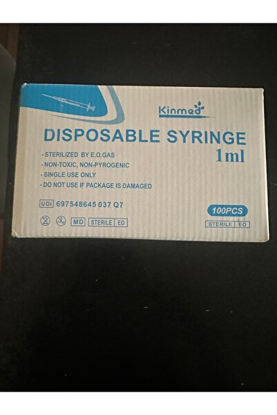 Kinmed 100 PCS Box - 1ml Syringe