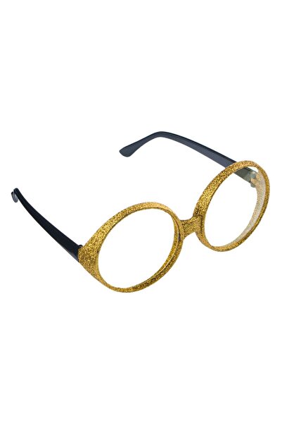 OEM Ochelari Deghizare Mari Glitter Auriu