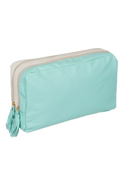 SHOPIENS Portfard de vara Shopiens®, de culoare bej/verde deschis cu 2 buzuna...