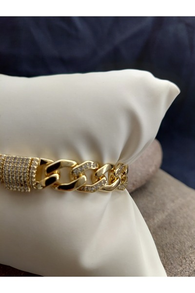 lavantebutik Xupıng Gurmet Bileklik Zirkon Taşlı14 ayar altın Kaplama