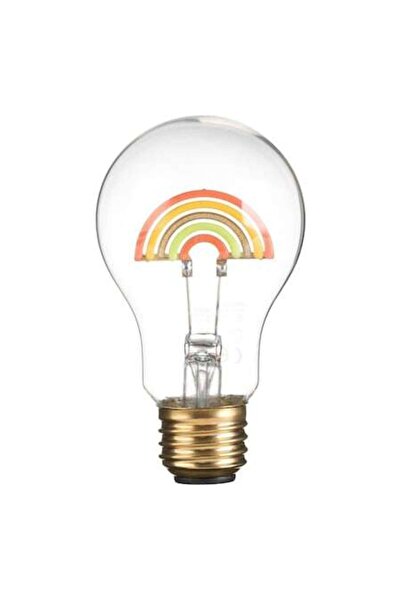 SHOPIENS Lampa LED Decorativa in Forma de Bec cu Model Curcubeu Ø6x10cm