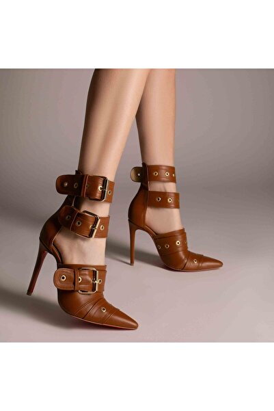 Modish Boutique Pantofi Alora Brown din Piele Naturala