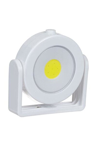 SHOPIENS Lampa LED Rotunda cu Suport Magnetic, Rotire 360°, Buton ON/OFF, Fun...