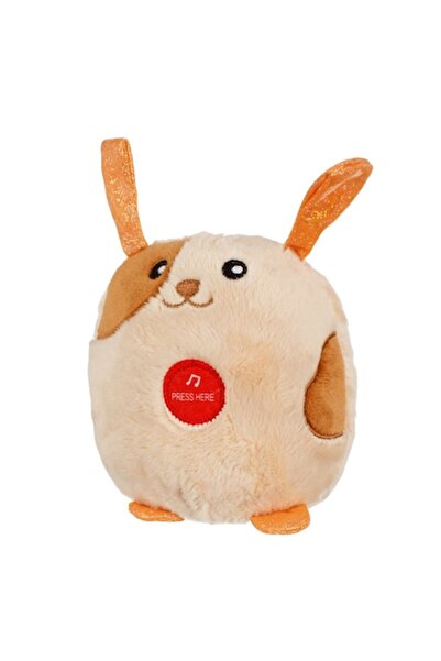 SHOPIENS Catel de plus Shopiens®, cu sunet, maro, 12 cm