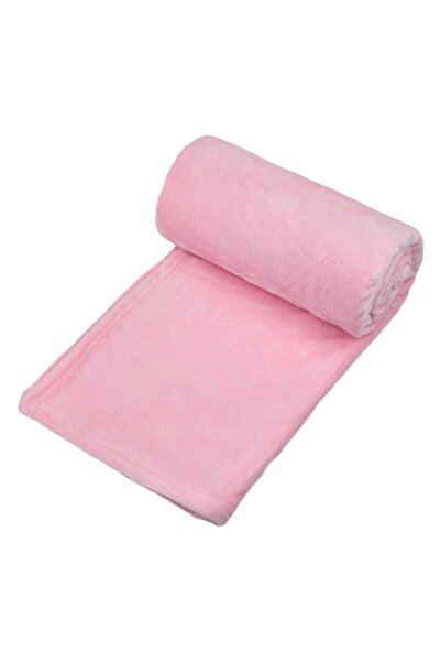 SHOPIENS Double Velvet Blanket Plus Shopiens®, Powder Pink, 230 x 220 cm