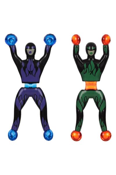 MYONNA IT & E- COMMERCE Jucării Acrobate Lipicioase, Set de 2, Multicolore, Pentru Pereți, 3+ Ani