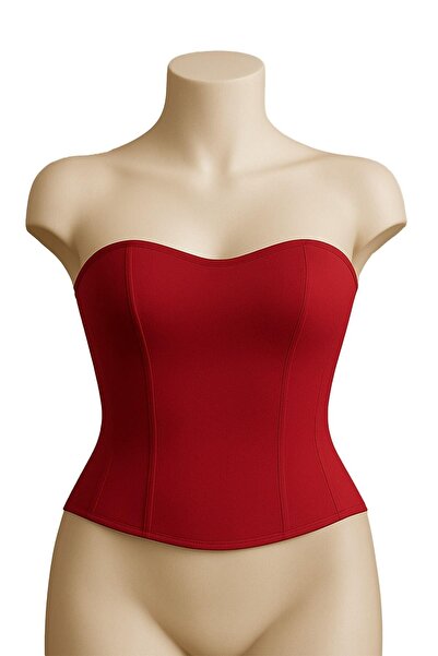 AmorLuxe Red Mi Emay 9155 Sweatshirt Bustier