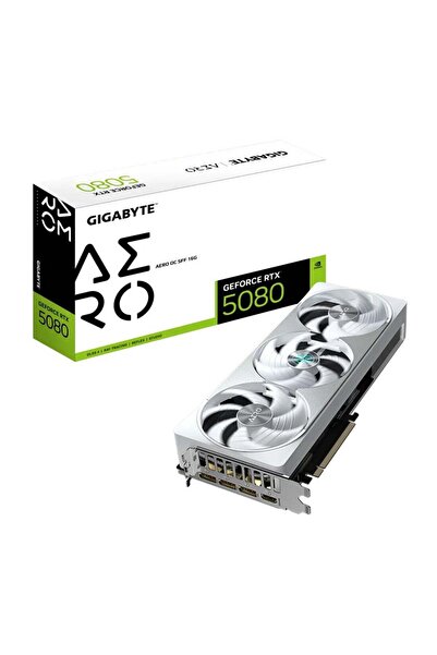 Gigabyte بطاقة الرسومات GeForce RTX™ 5080 AERO OC SFF سعة 16 جيجابايت GDDR7