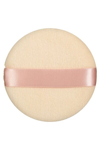 SHOPIENS Burete rotund pentru pudrat, roz nud, cu suport pentru degete, 9 cm