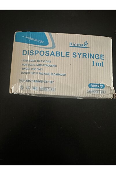 Kinmed 100 PCS Box - 1ml Syringe