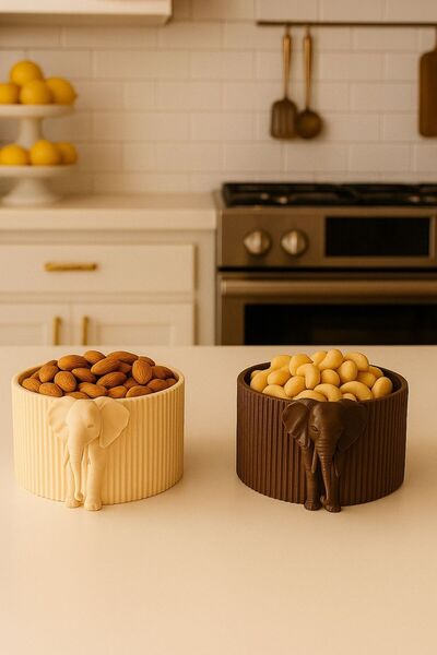 oraychess Hayvan Figürlü Çerezlikler – Fil Tasarımı