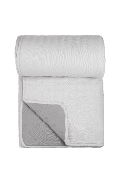 SHOPIENS Double-Sided Reversible Light and Dark Grey Bedspread with Soft Texture 220x240cm