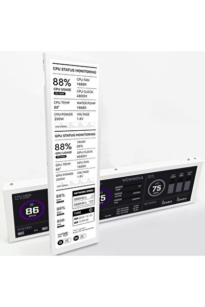 turix Wownova Computer Temperature Display Screen 8.8-inch supporting dynamic...