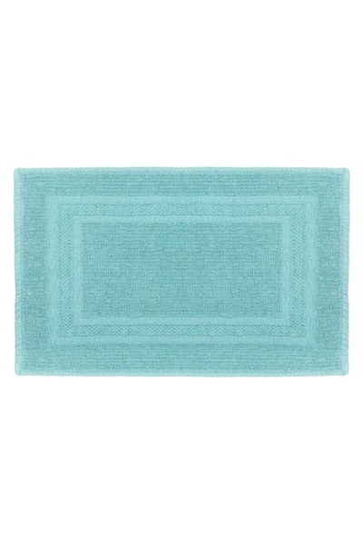 SHOPIENS Covoraș de baie tip prosop Shopiens®, bumbac cu model, stabil și antiderapant, albastru, 60 x 40 cm