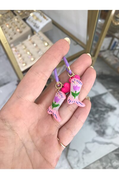 the ASEL İNCİ أقراط موديل شارم على شكل حذاء