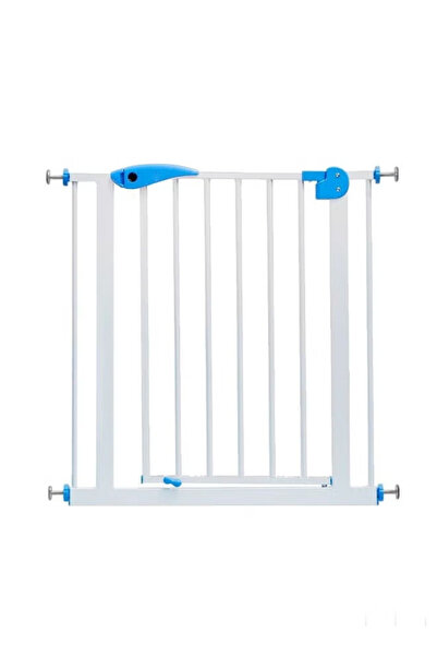 Cady One Easy Close Safety Gates, White Metal Stair Gates for Doors