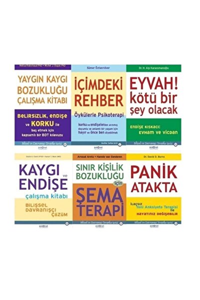 Psikonet Yayınları yaygin kaygi bozuklugu + icimdeki rehber + eyvah kotu birs...