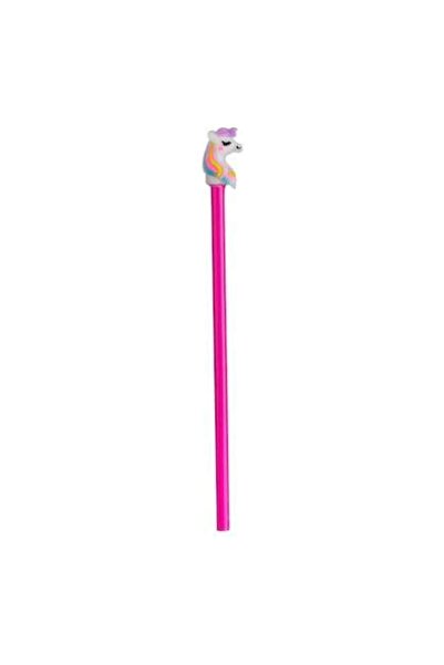 SHOPIENS Creion roz cu unicorn, 2x20 cm, pentru fete