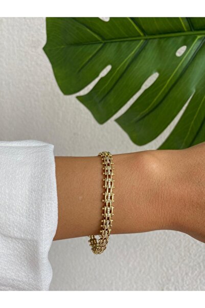 marsel aksesuar Xuping Special Series Cord Zircon Stone Inlaid Gold Bracelet