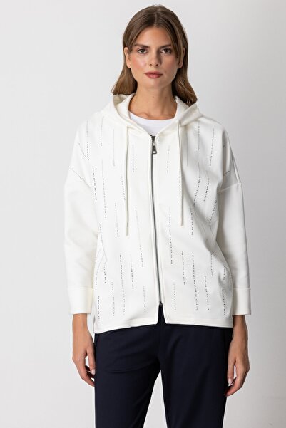 ON Taş İşlemeli Kapüşonlu Eşofman Üstü