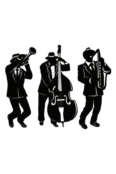 Generic Brand Jazz Music Model 3 Auto High-Quality Sticker 25 X 20 cm Add a N...