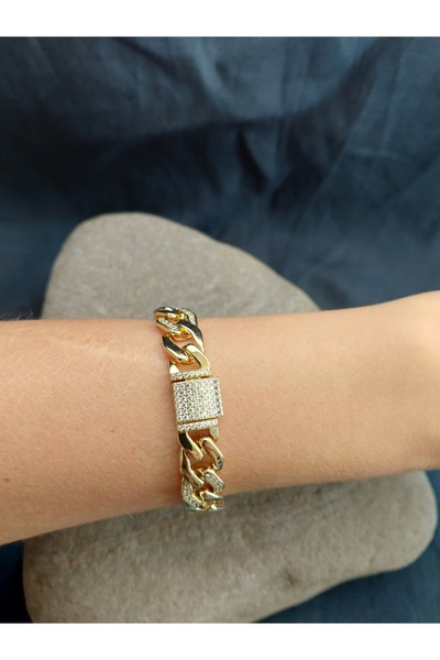 lavantebutik Xupıng Gurmet Bileklik Zirkon Taşlı14 ayar altın Kaplama