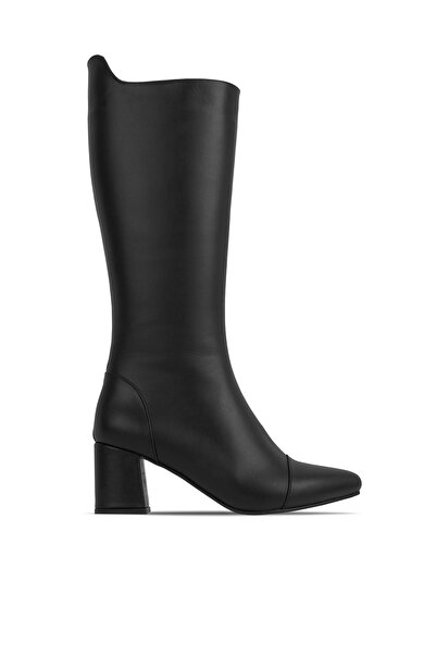 MY DERİ Cizme cu toc și fermoar pentru femei Alvy piele naturală 4150