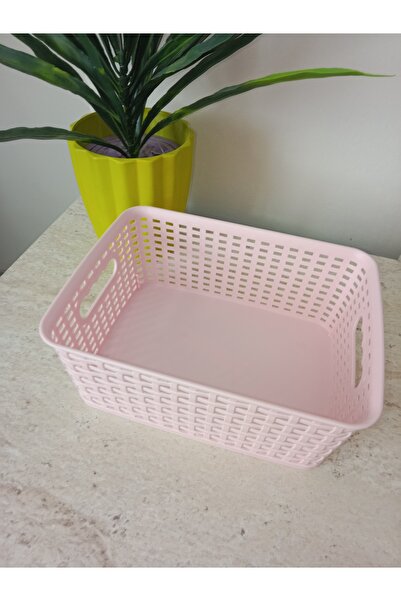 Örgü Model Sepet – 100x190x250 mm – 4 Litre –Pembe