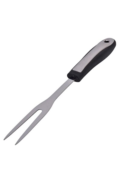 SHOPIENS Furculiță metalică pentru carne Shopiens®, cu mâner de cauciuc, 26 cm
