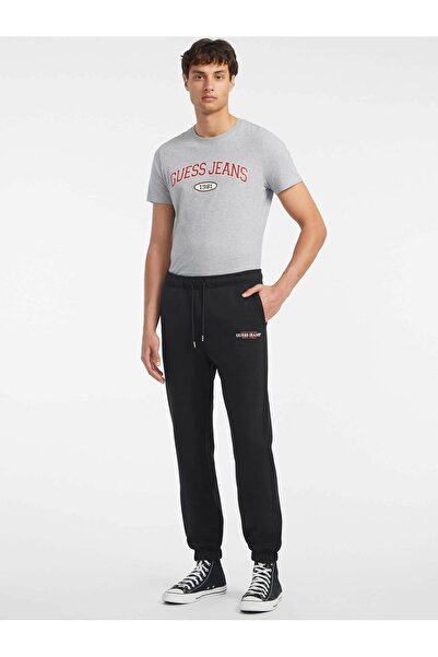 Guess Erkek Siyah Regular Fit Eşofman Altı M4YB18K9V31-JBLK