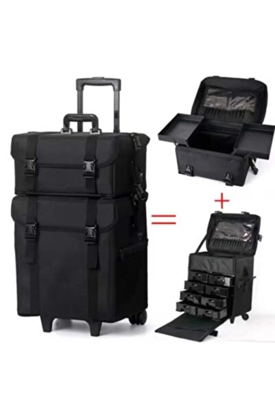 GIACOMINI حقيبة مكياج ذات طبقتين - كبيرة