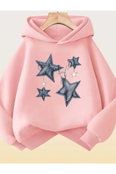 ORVIO Group Women's Star Printed Hoodie