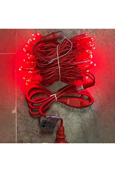 Birleşenler İP LED IŞIK IP65 KIRMIZI KABLO KIRMIZI IŞIK 10 METRE 100 LED DIŞ MEKAN YILBAŞI IŞIĞI