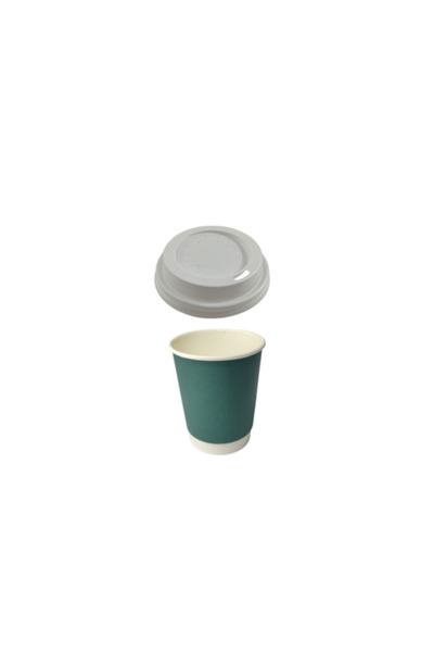 consumer Pack of 300 strong double cups with white lid