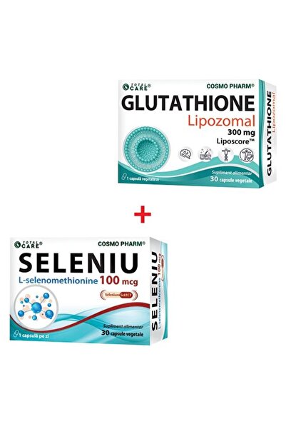 Cosmopharm Esențial Redox Protect - GLUTATHIONE 300 30 CPS + SELENIU 10 MCG 3...