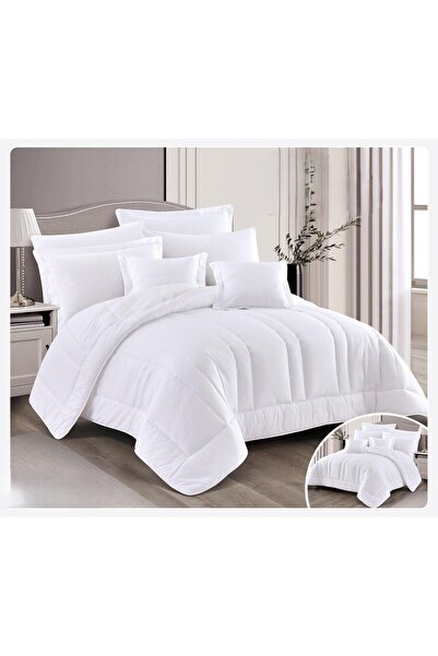 SNOOZYL Plain double hotel bed sheet with microfiber filling for hotel comfort